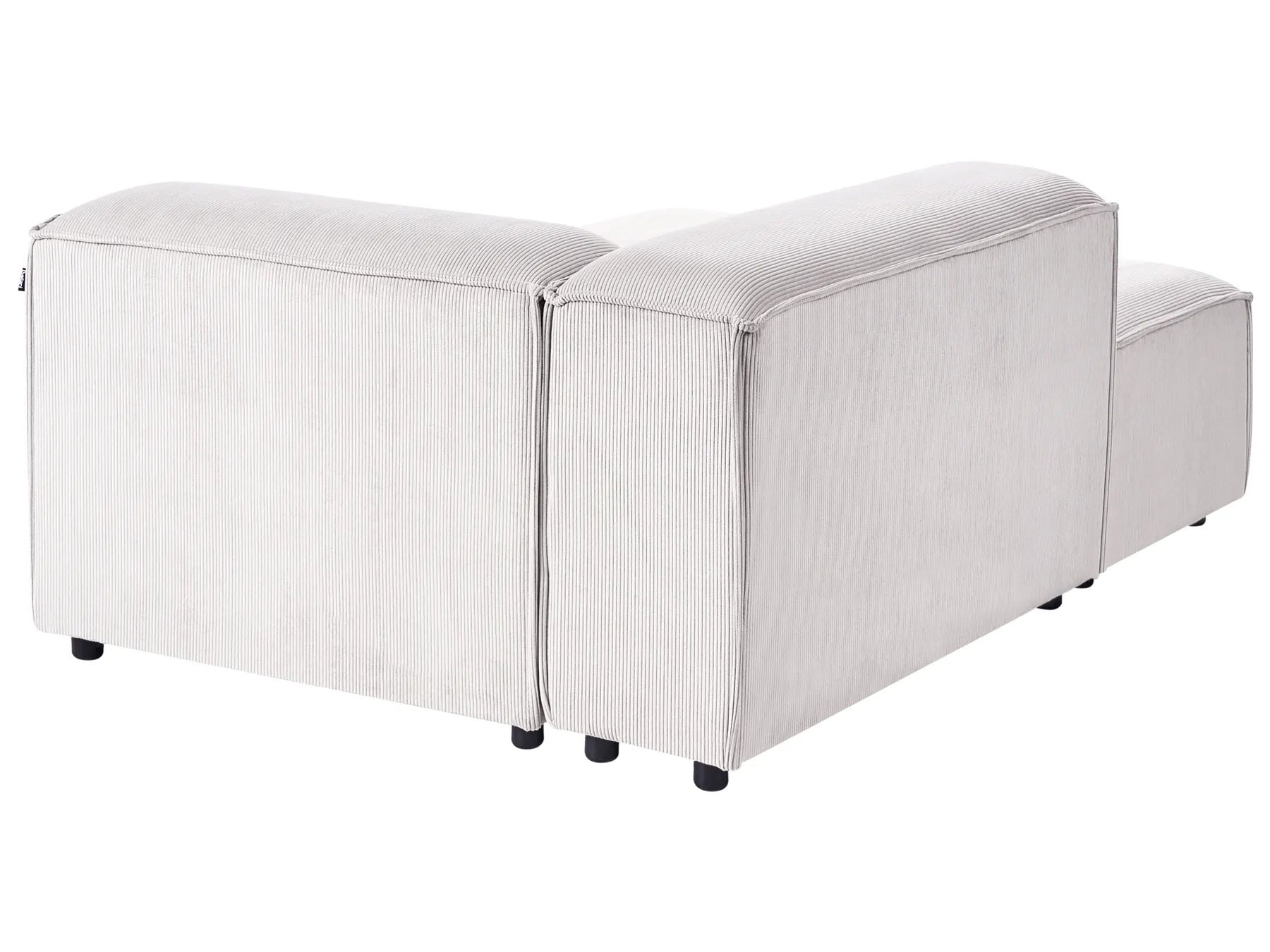 Modular Corner Sofa 4 Seater ARDAL Corduroy Off-White Right Hand