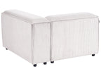 Modular Corner Sofa 4 Seater ARDAL Corduroy Off-White Right Hand