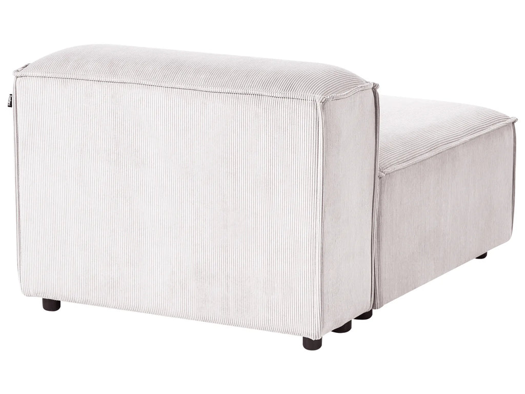 Modular Corner Sofa 4 Seater ARDAL Corduroy Off-White Right Hand
