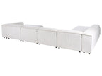 Modular Corner Sofa 5 Seater ARDAL Corduroy Off-White Right Hand