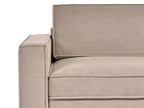 Corner Sofa KOLDING Fabric Taupe with Ottoman Left Hand