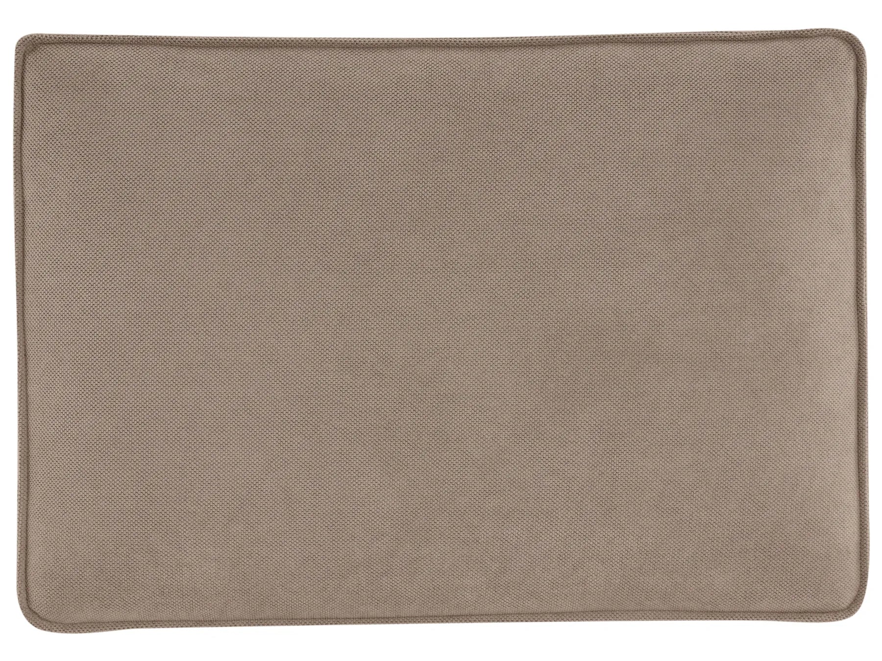 Corner Sofa KOLDING Fabric Taupe with Ottoman Left Hand