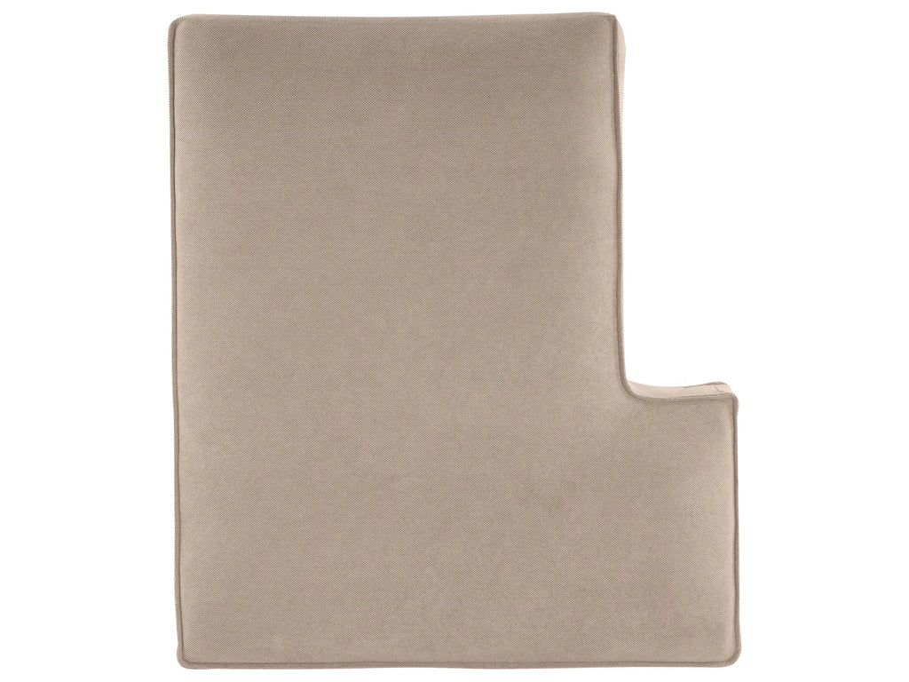 Corner Sofa KOLDING Fabric Taupe with Ottoman Left Hand