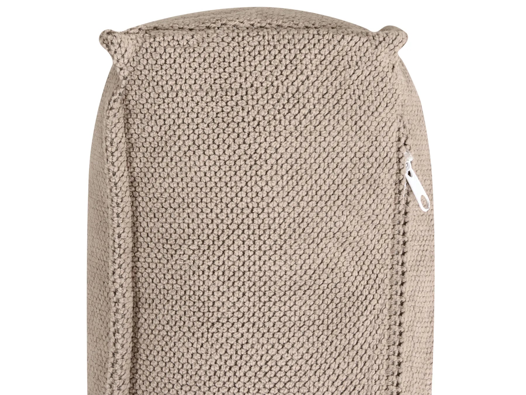 Corner Sofa KOLDING Fabric Taupe with Ottoman Left Hand