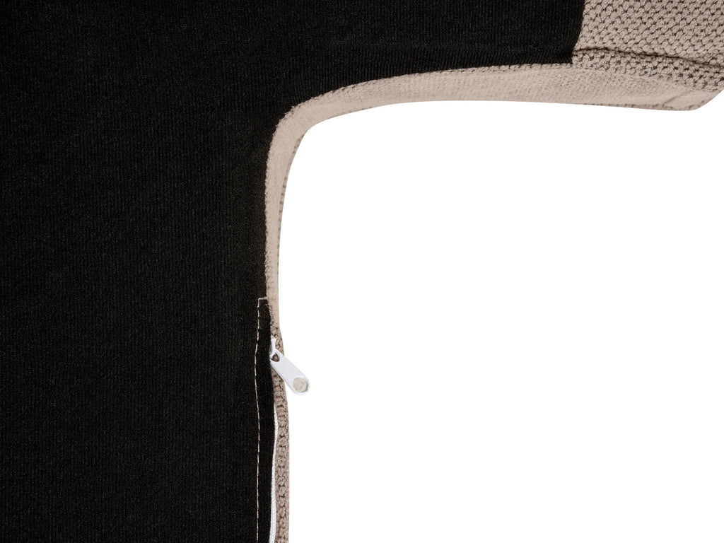 Corner Sofa KOLDING Fabric Taupe with Ottoman Left Hand