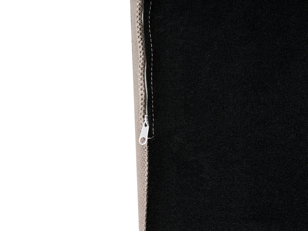 Corner Sofa KOLDING Fabric Taupe with Ottoman Left Hand