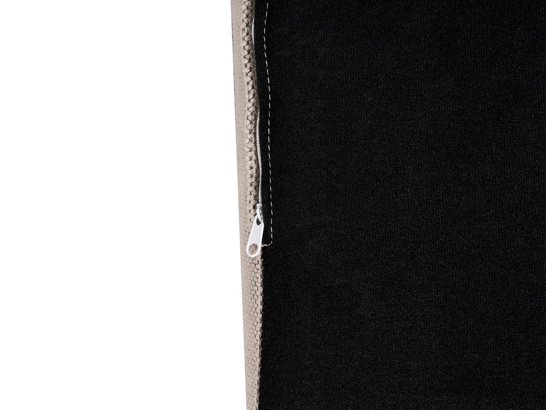 Corner Sofa KOLDING Fabric Taupe with Ottoman Left Hand