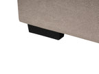 Corner Sofa KOLDING Fabric Taupe with Ottoman Left Hand