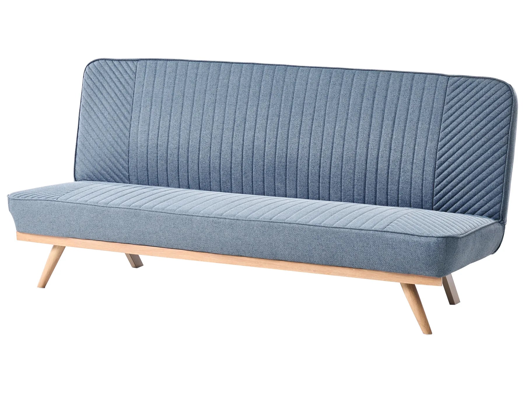 Sofa Bed 2 Seater KALFAFEL Fabric Blue