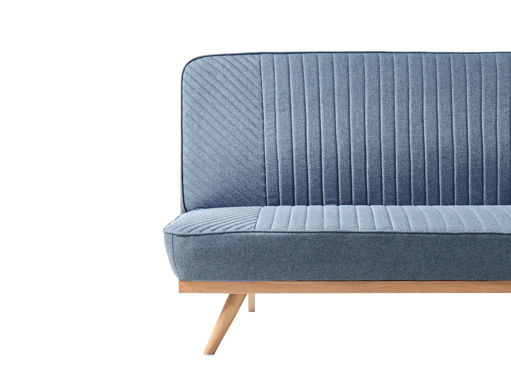 Sofa Bed 2 Seater KALFAFEL Fabric Blue