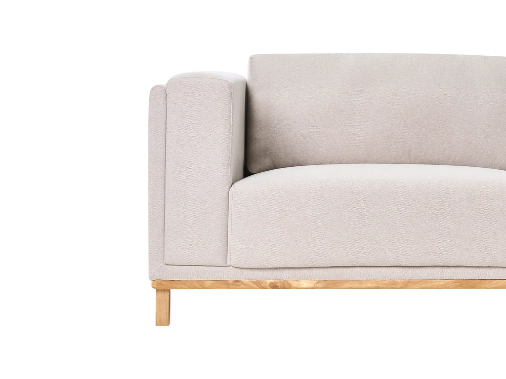 Corner Sofa 5 Seater VENG Fabric Light Beige Left Hand