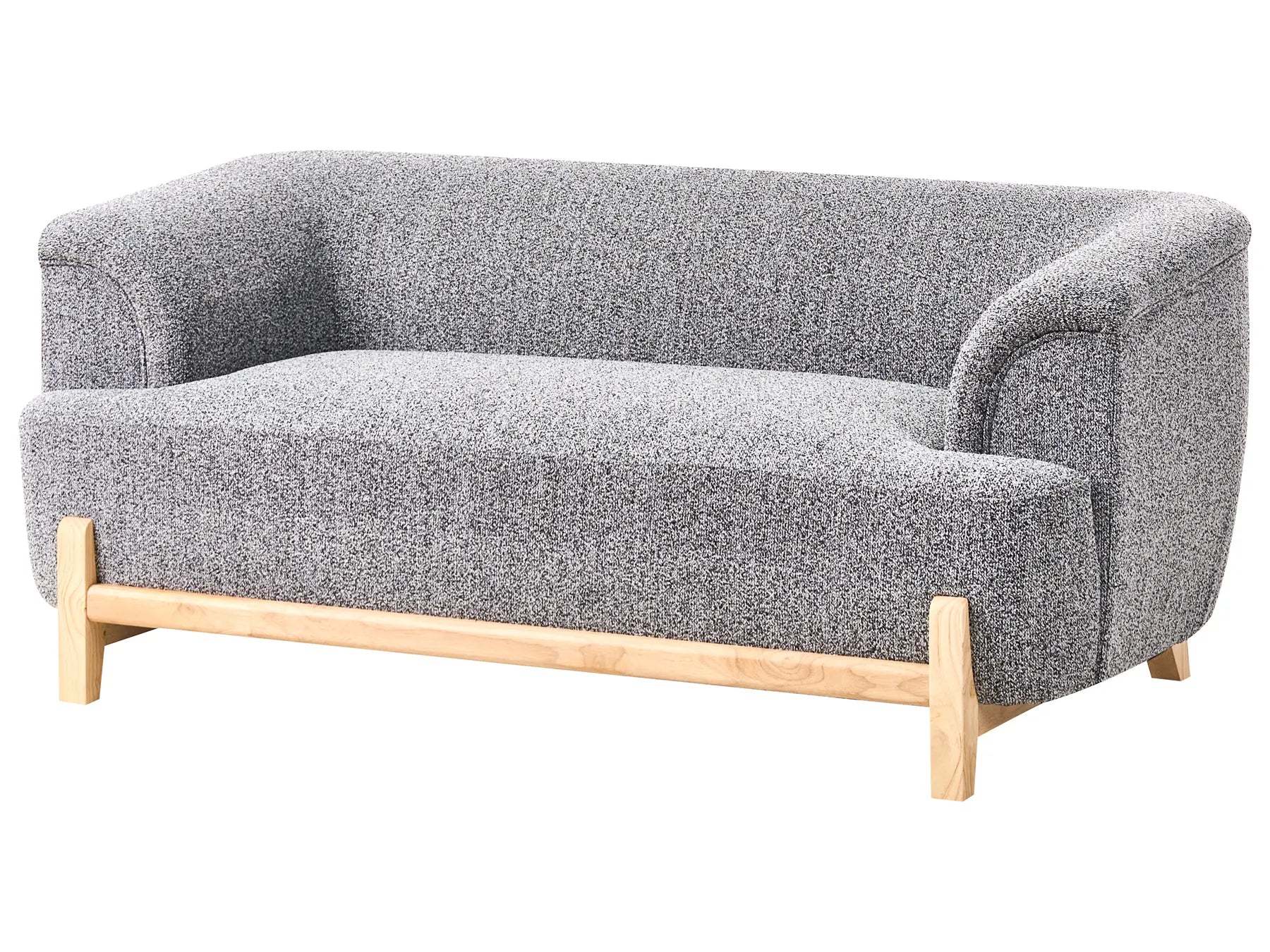 Living Room Set 5 Seater ALNOR Fabric Dark Grey