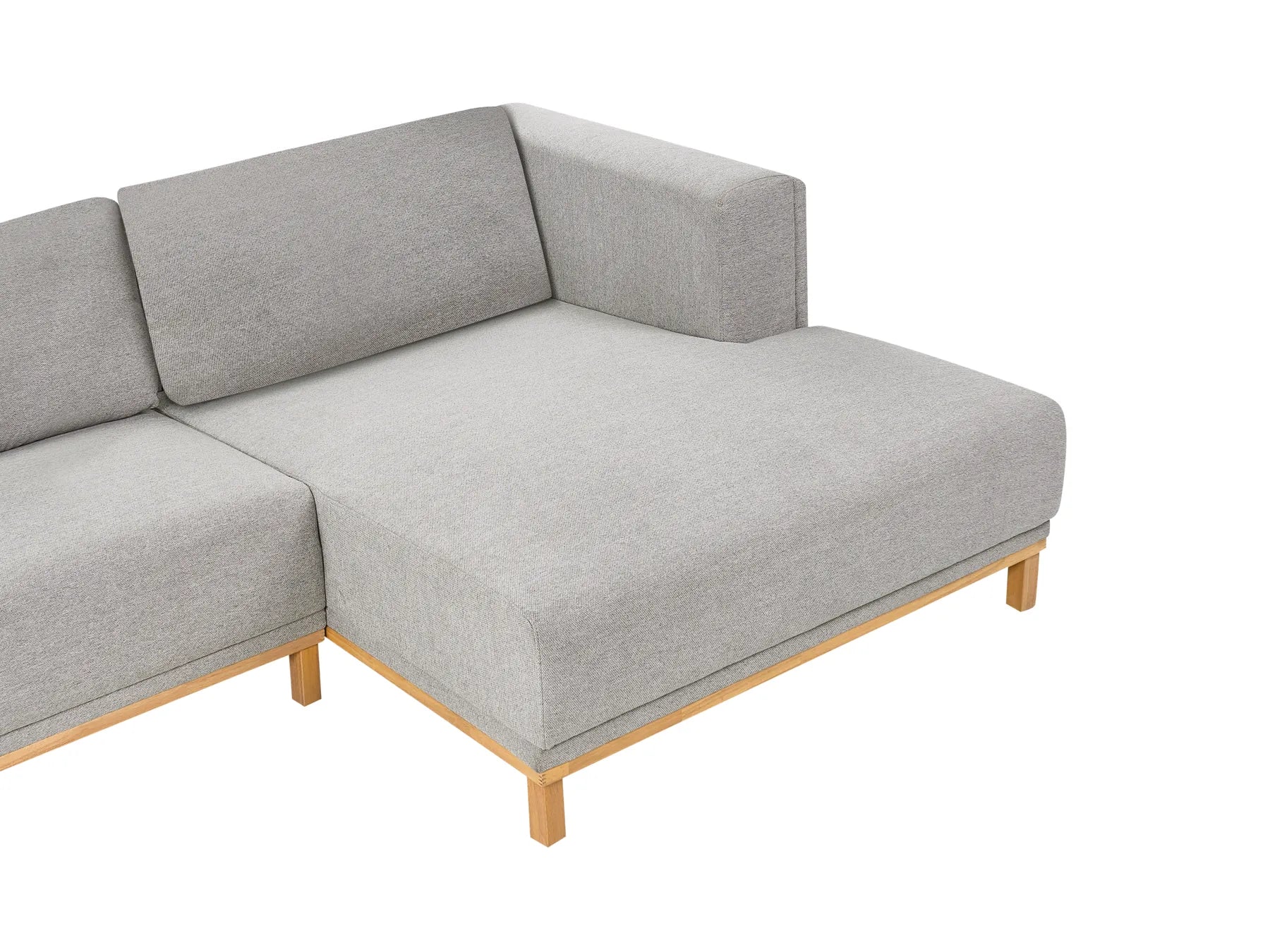 Corner Sofa 5 Seater VENG Fabric Grey Left Hand