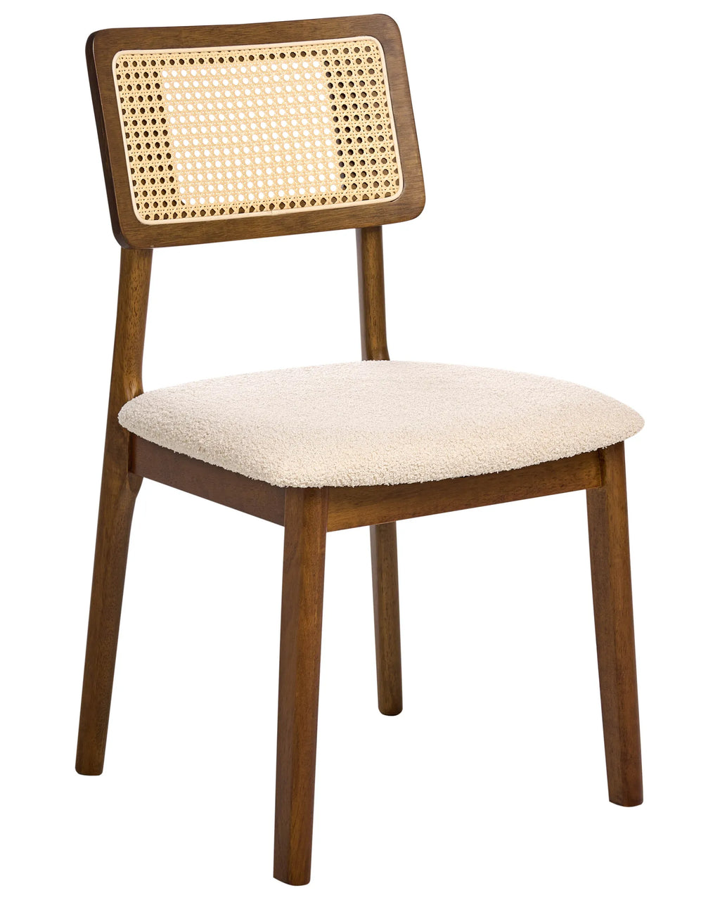 Set of 2 Dining Chairs Wood Brown