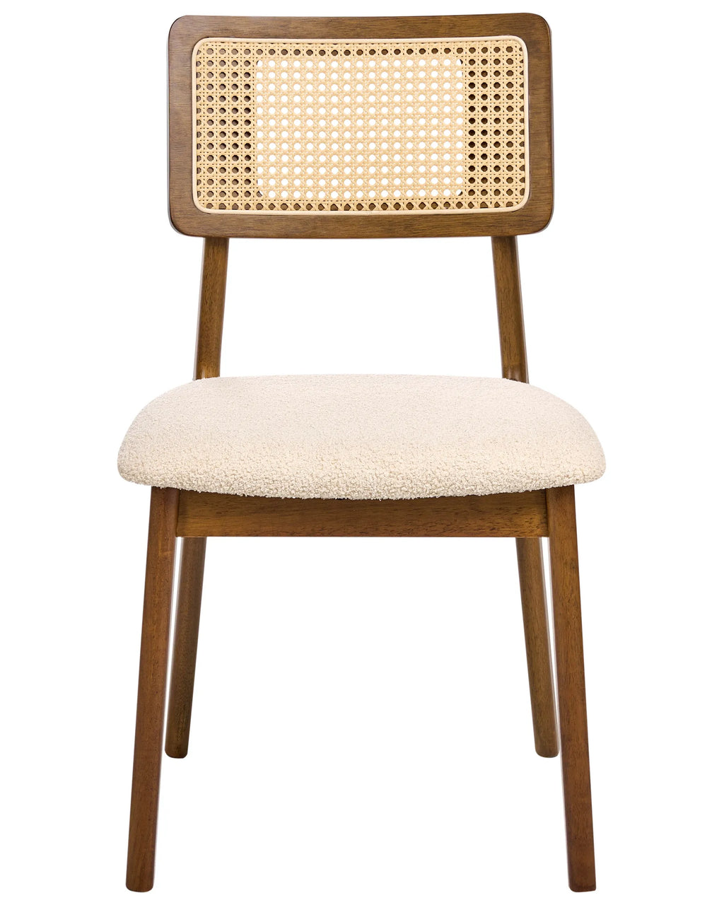 Set of 2 Dining Chairs Wood Brown