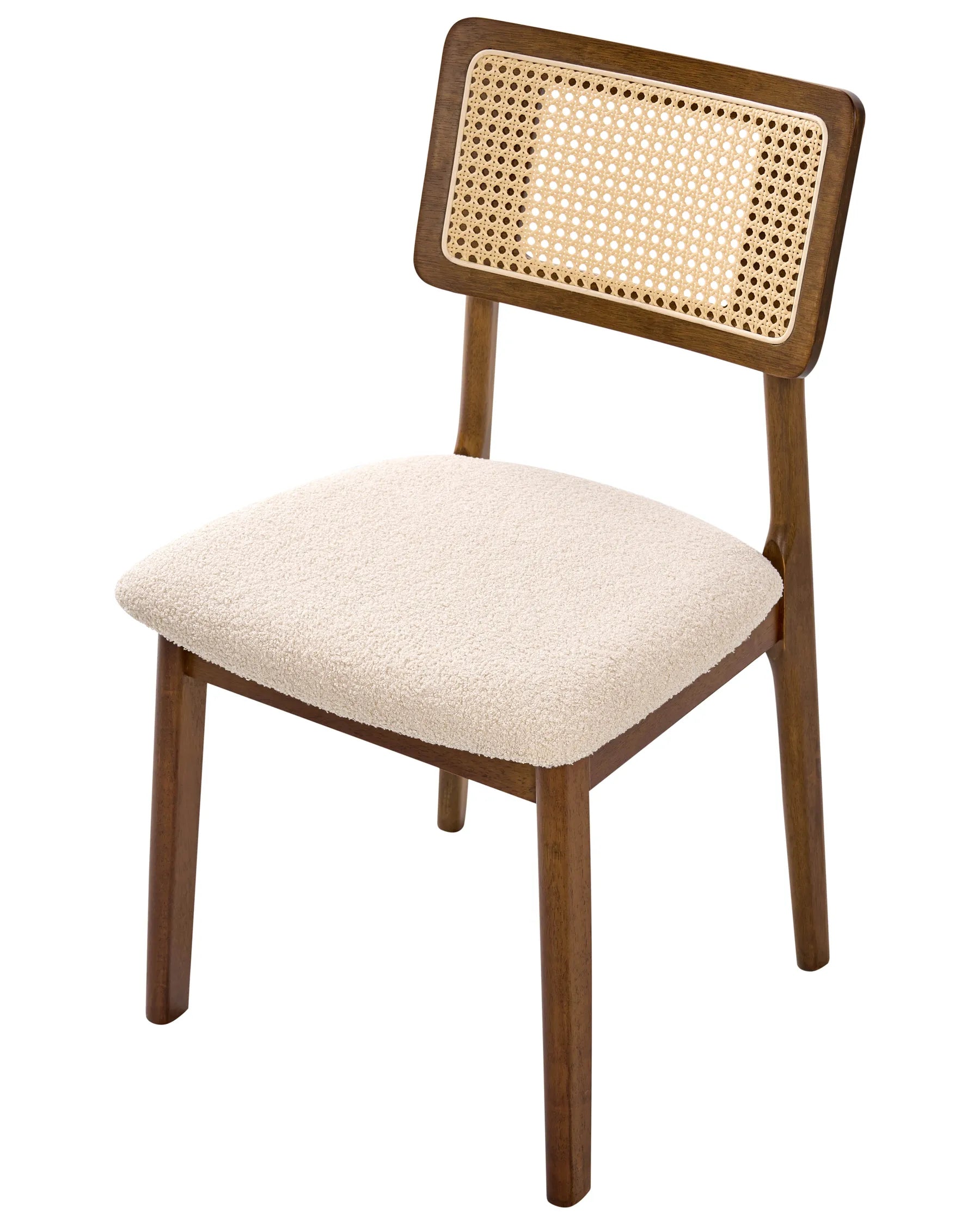 Set of 2 Dining Chairs Wood Brown