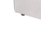 Modular Corner Sofa 4 Seater ARDAL Corduroy Off-White Right Hand