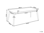 Dining Table KEHO Light Oak 200 cm 90 cm
