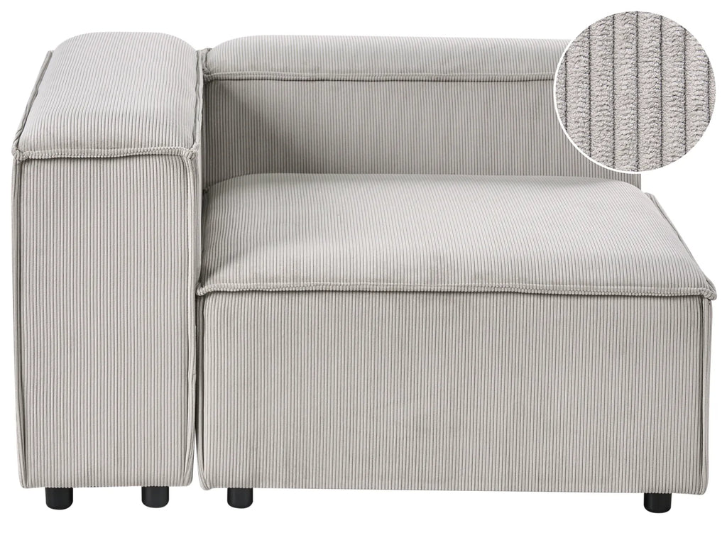 Corner Seat ARDAL Corduroy Taupe Right Hand