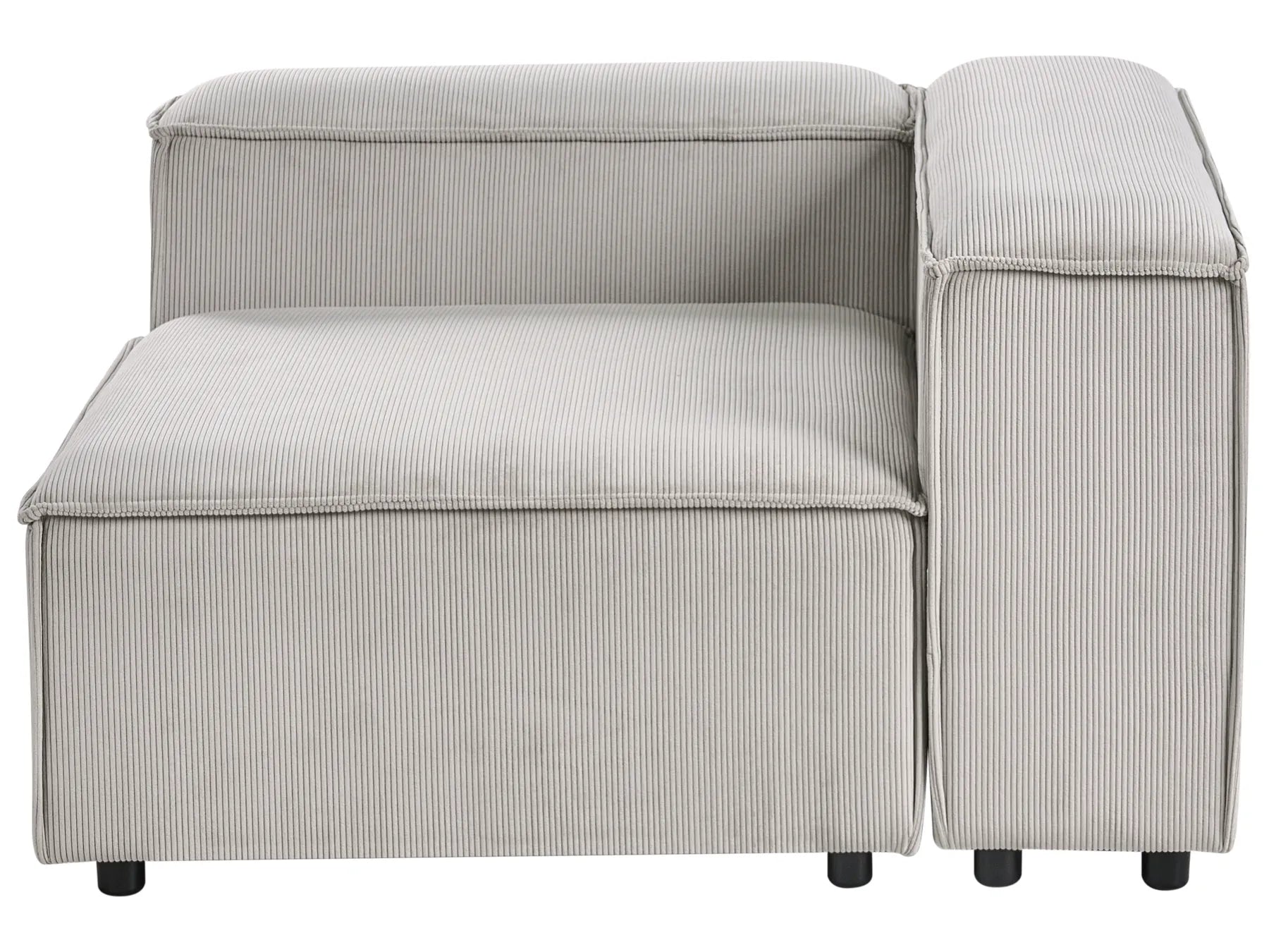 Corner Seat ARDAL Corduroy Taupe Left Hand