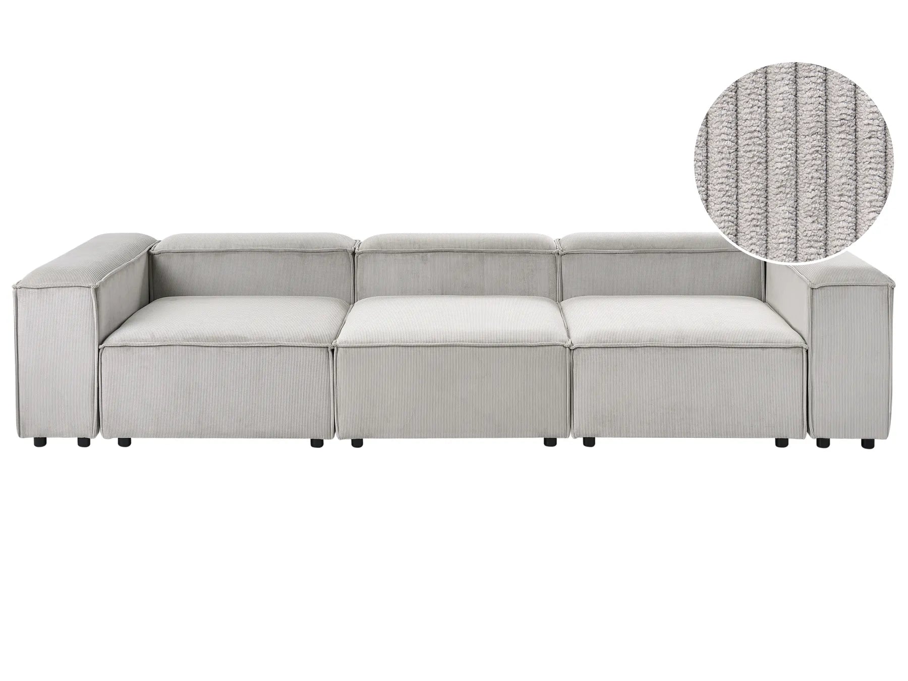 Modular Sofa 3 Seater ARDAL Corduroy Taupe