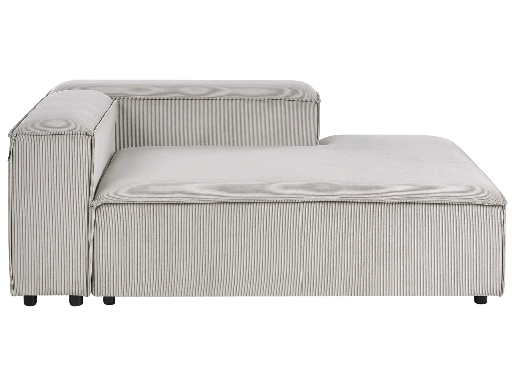 Modular Corner Sofa 5 Seater ARDAL Corduroy Taupe Right Hand