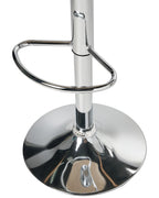 Set of 2 Bar Stools LUCCA Fabric Swivel Light Blue