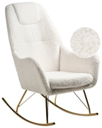 Rocking Chair GULSELE Boucle Off-White