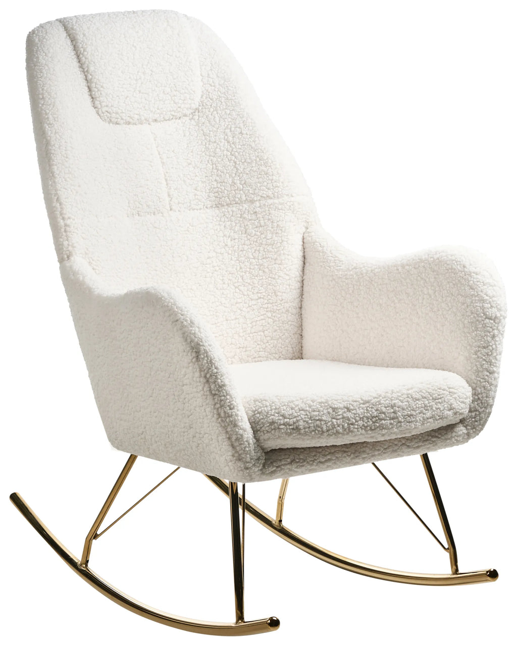 Rocking Chair GULSELE Boucle Off-White