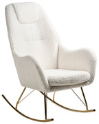 Rocking Chair GULSELE Boucle Off-White