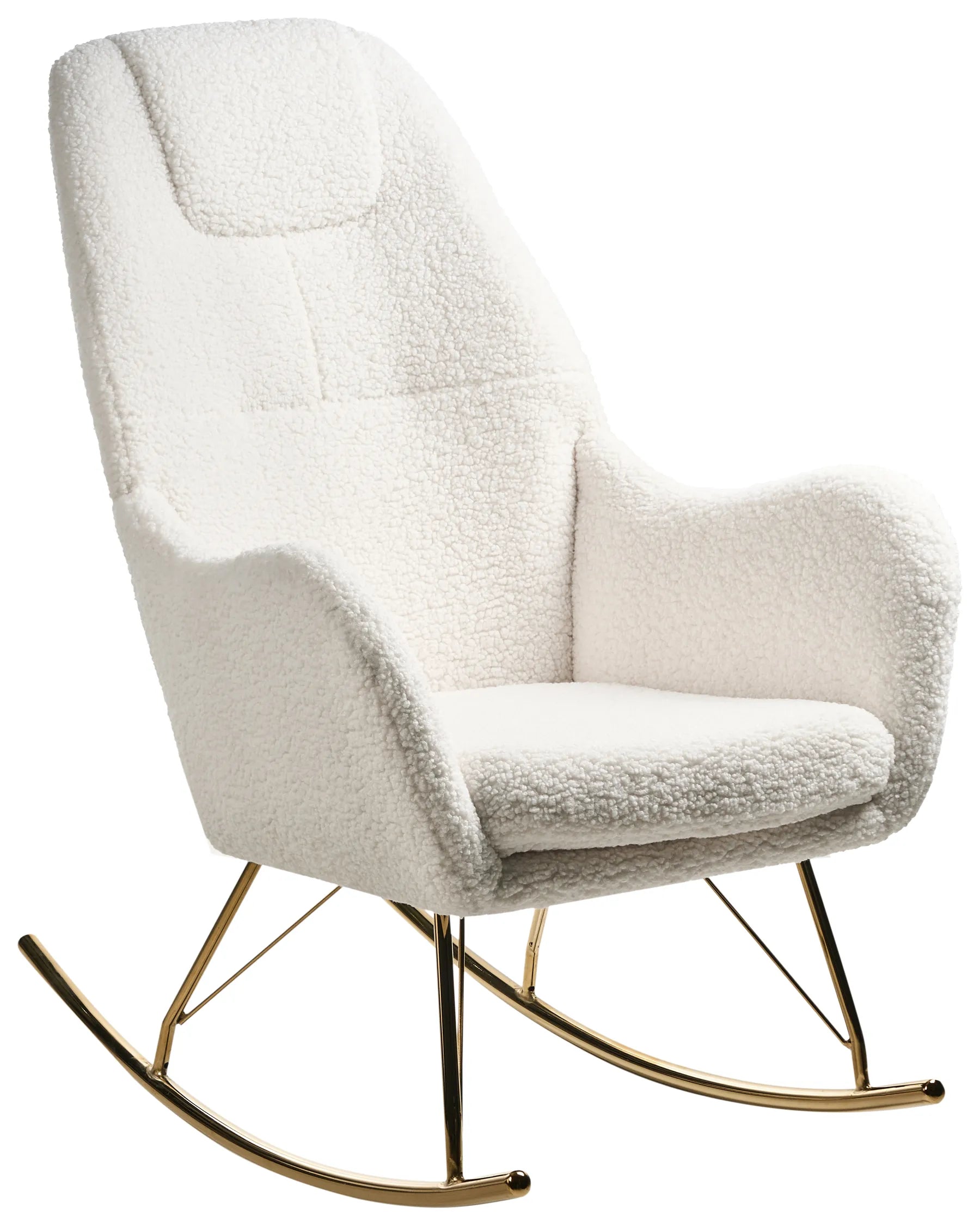 Rocking Chair GULSELE Boucle Off-White