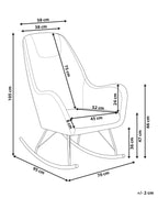 Rocking Chair GULSELE Boucle Off-White