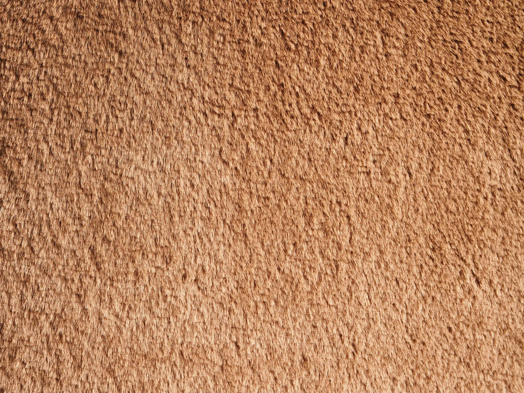 Pouffe BAYARD Faux Fur Light Brown