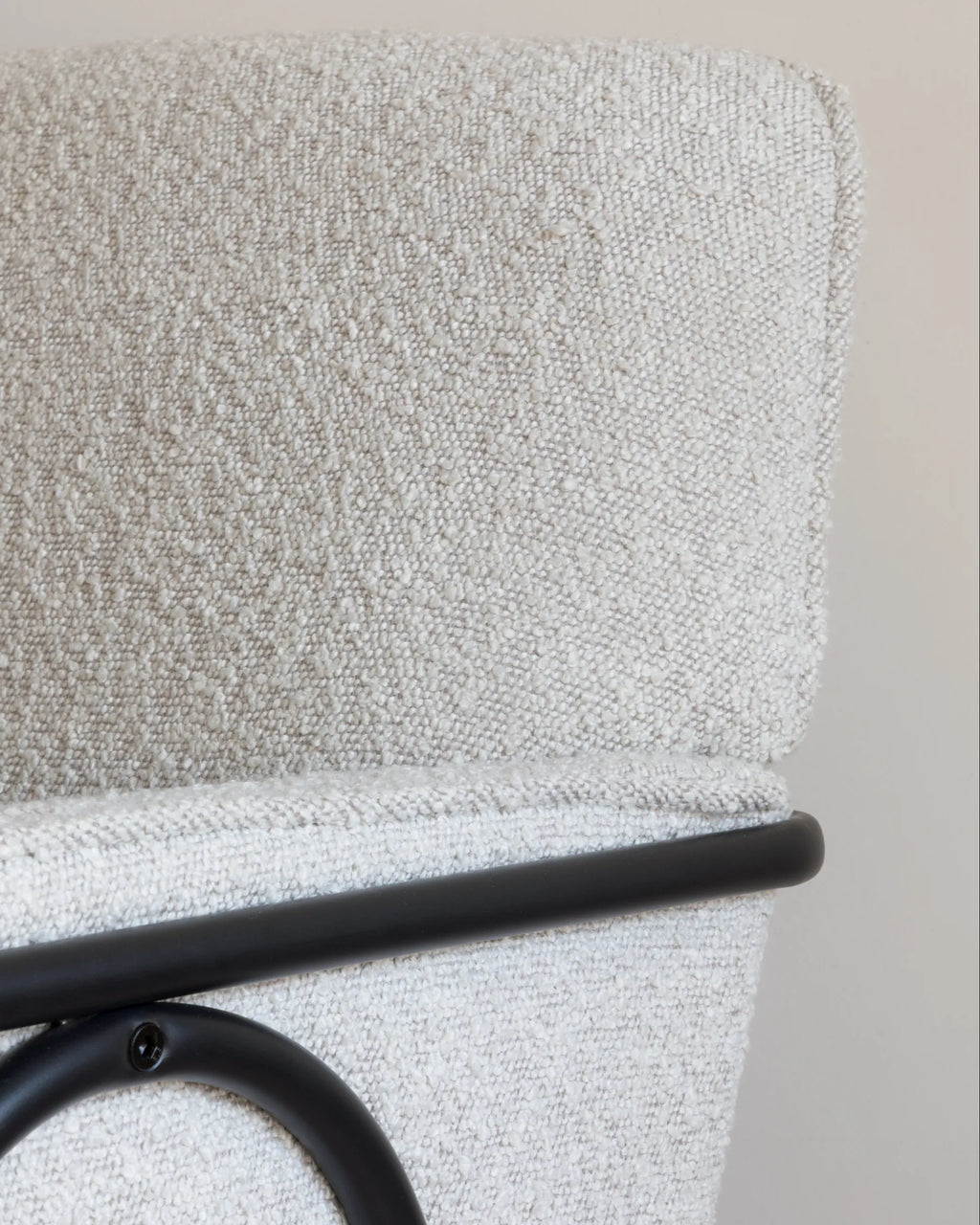 Armchair TRYSNES Fabric Light Beige