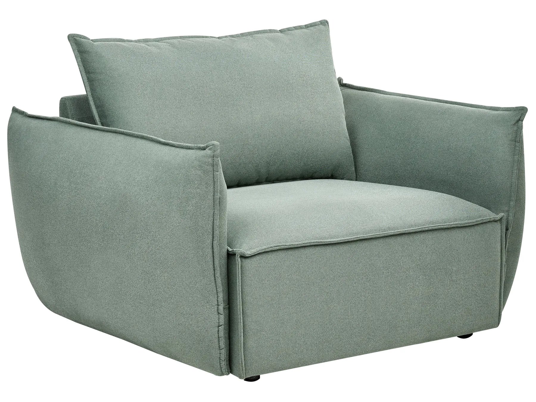 Living Room Set 5 Seater KUNES Fabric Light Green