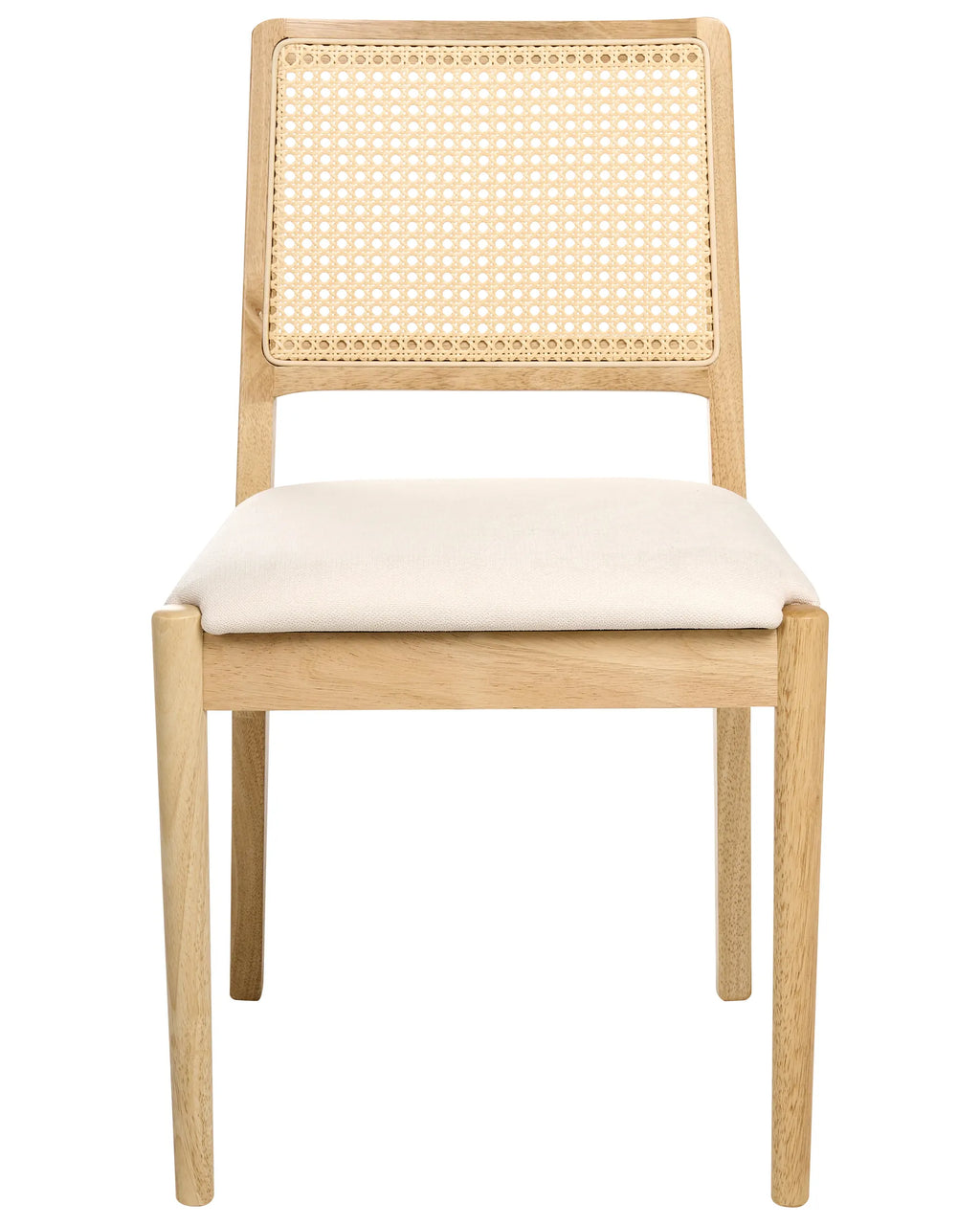 Set of 2 Dining Chairs TAMARAC Wood Light Brown