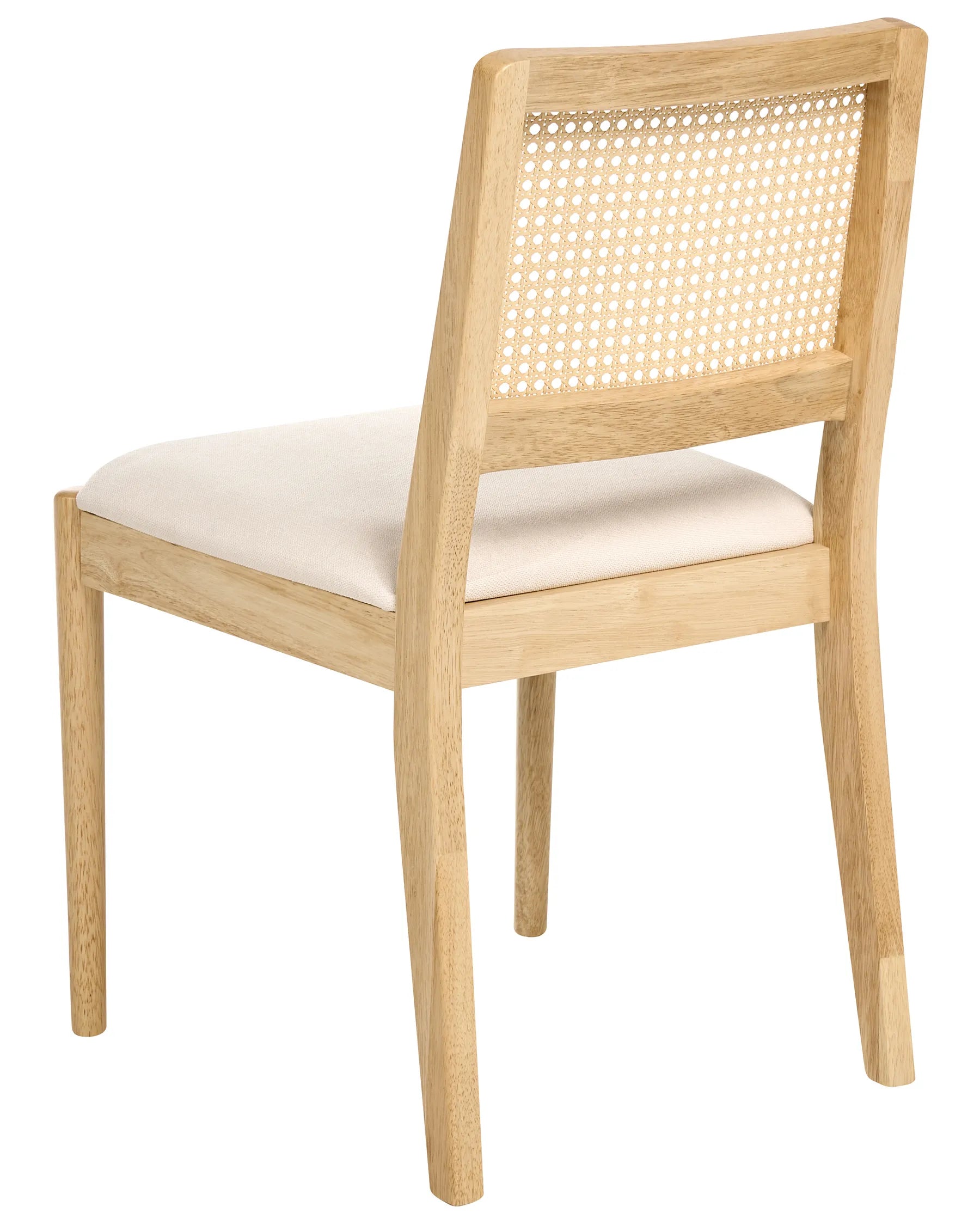 Set of 2 Dining Chairs TAMARAC Wood Light Brown