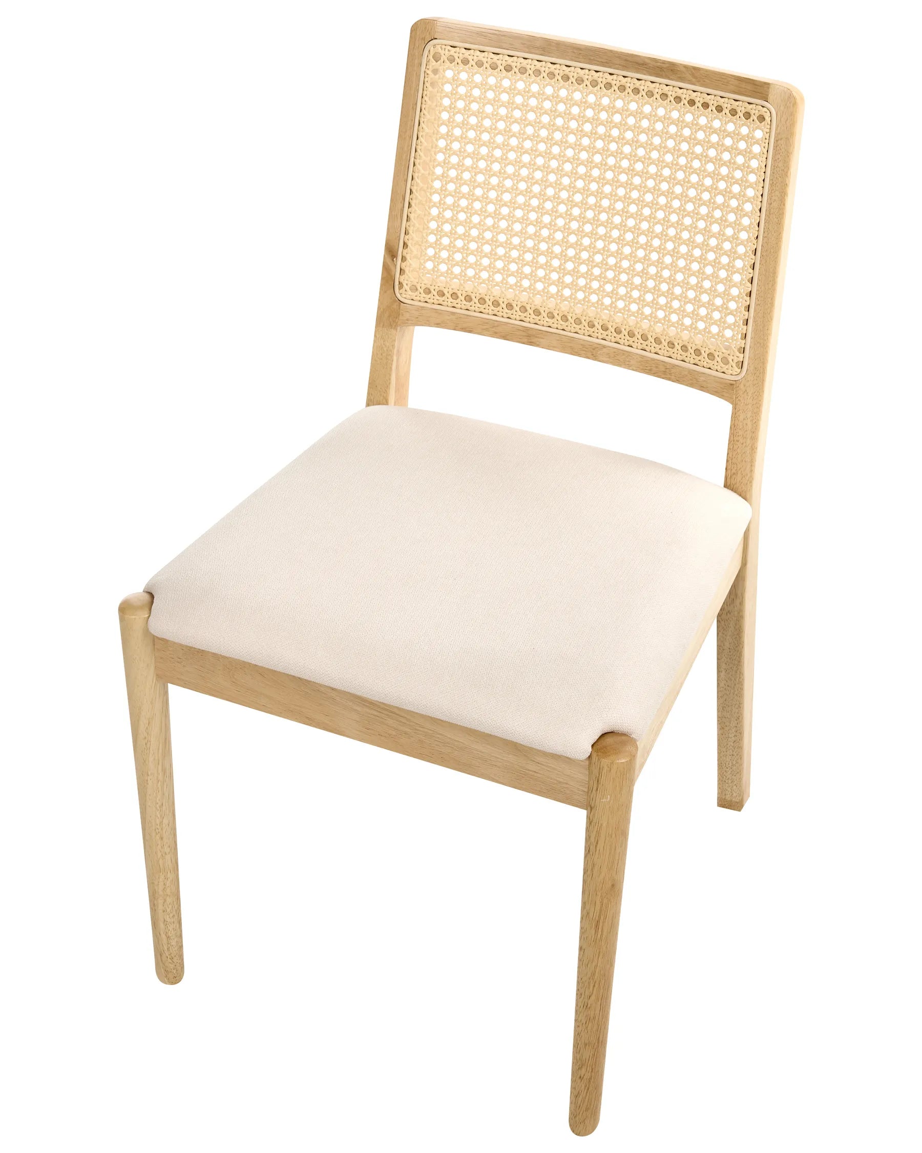 Set of 2 Dining Chairs TAMARAC Wood Light Brown