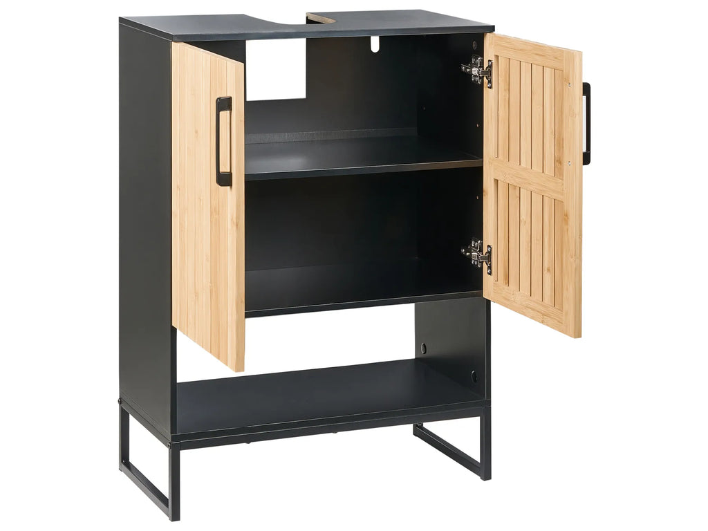 Vanity Unit MISCANTI Bamboo Wood 60 cm Light Brown