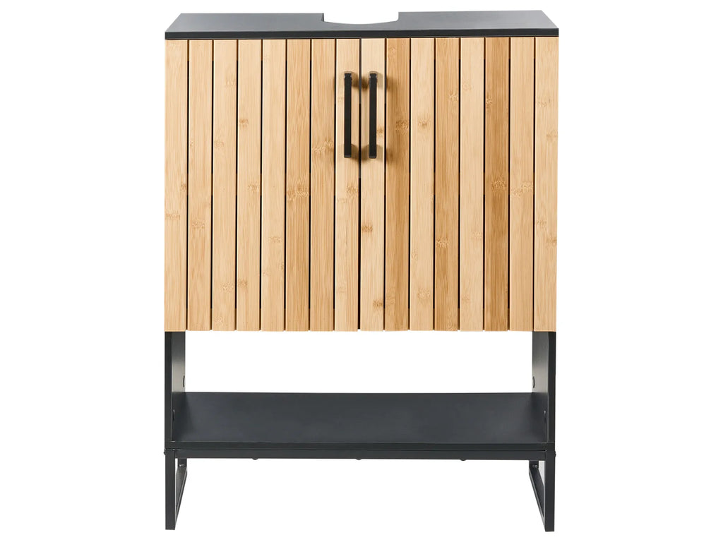 Vanity Unit MISCANTI Bamboo Wood 60 cm Light Brown