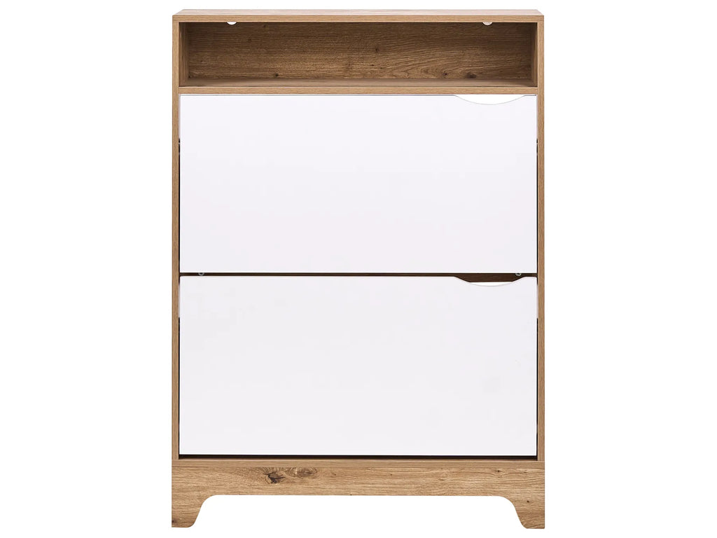 Shoe Storage Cabinet GATTON Light Brown