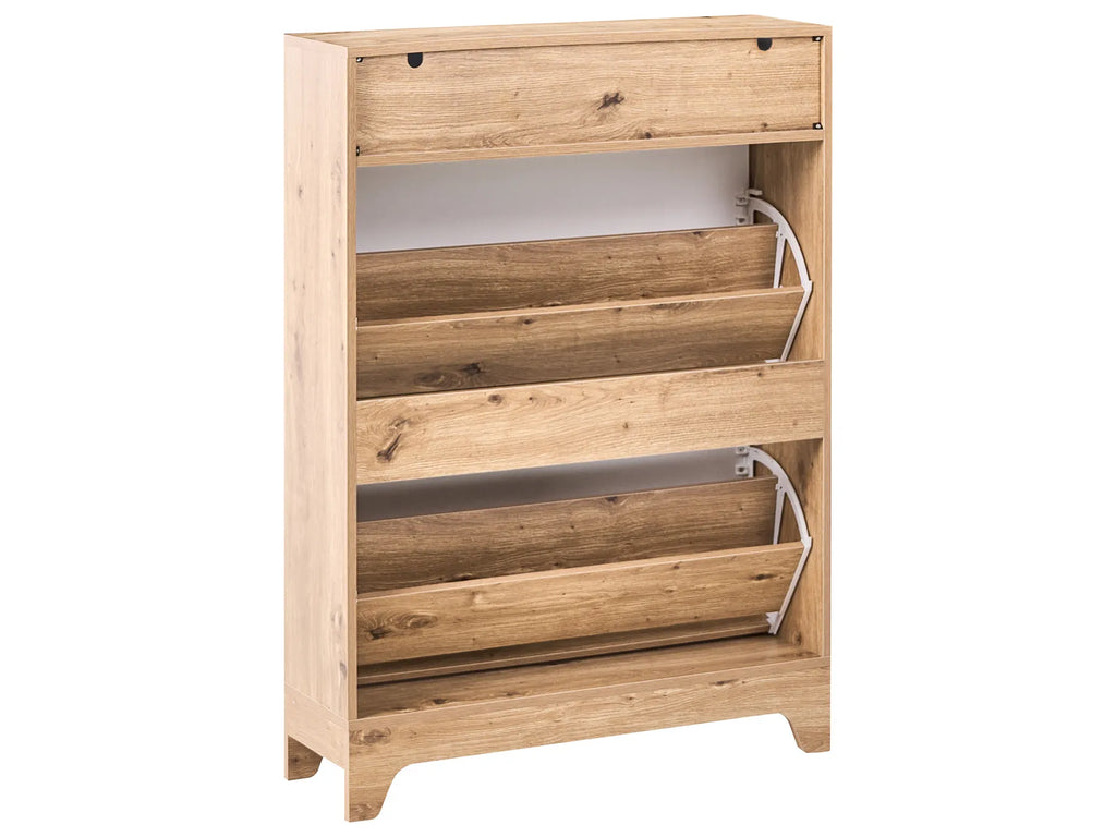 Shoe Storage Cabinet GATTON Light Brown
