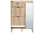 Shoe Storage Cabinet MOONIE Light Brown