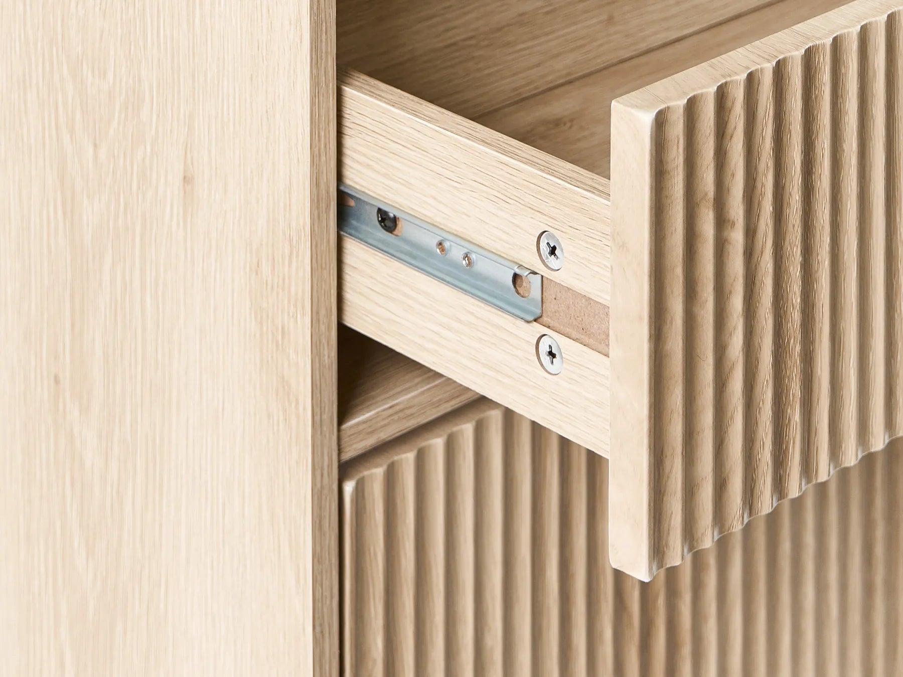 Shoe Storage Cabinet MOONIE Light Brown