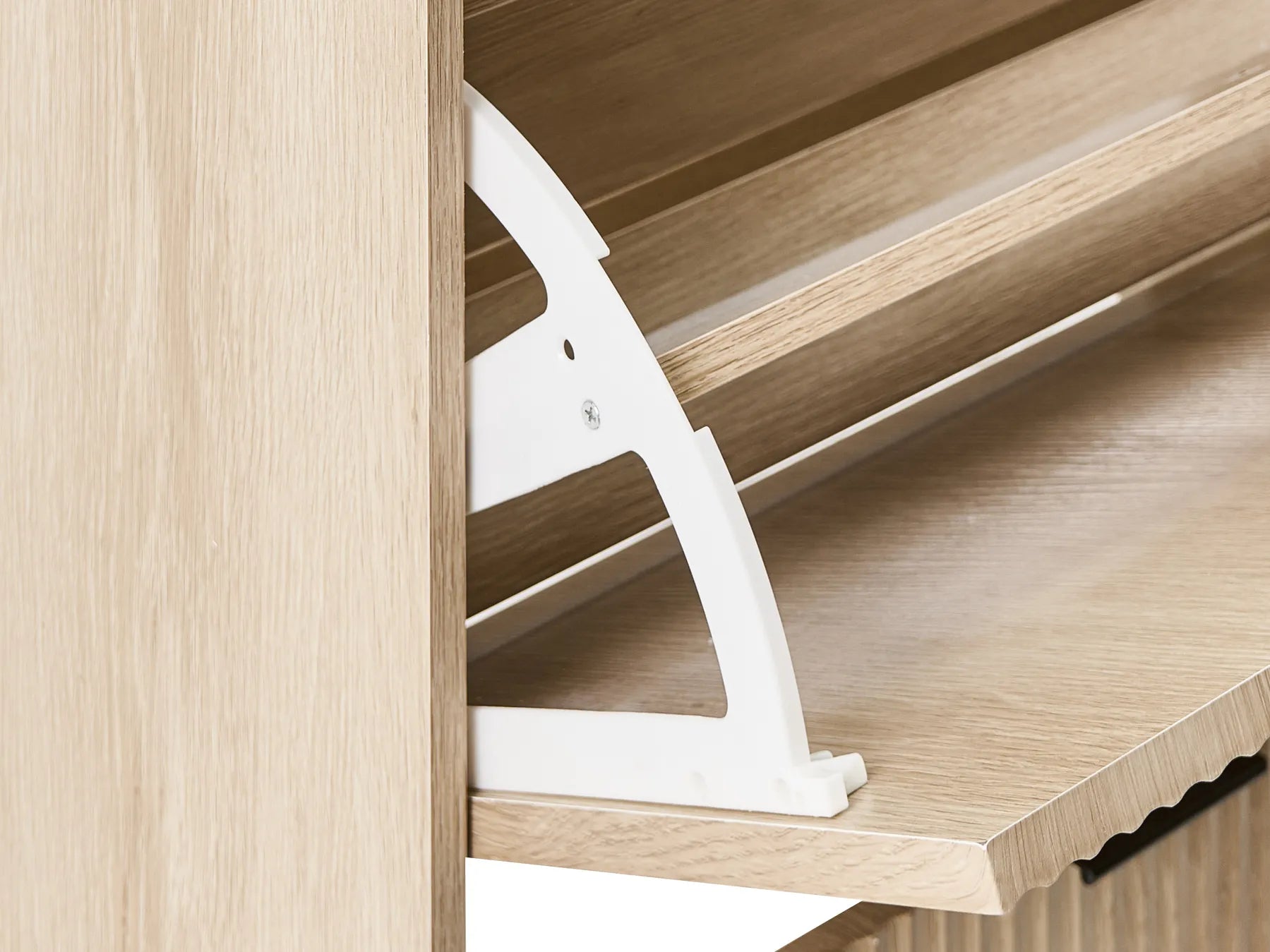 Shoe Storage Cabinet MOONIE Light Brown