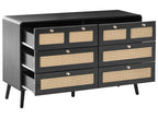 6 Drawer Chest MOURA Black