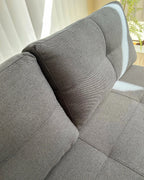 Sofa Bed 2 Seater EDLAND Fabric Black