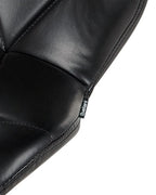 Set of 2 Bar Chairs VALETTA Faux Leather Swivel Black