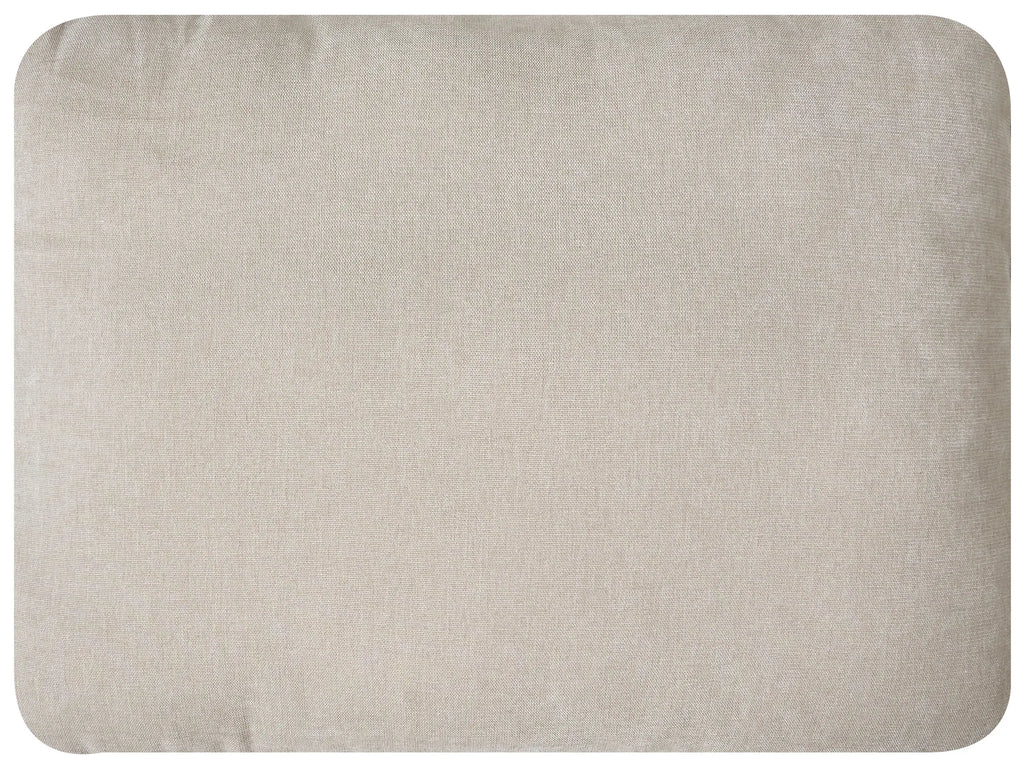 Corner Sofa Bed 3 Seater NUBORG Chenille Light Beige Left Hand