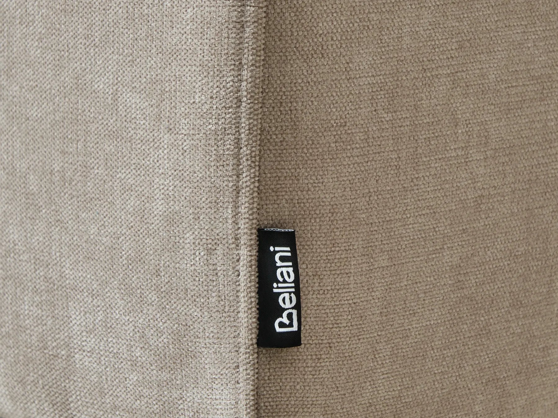 Corner Sofa Bed 3 Seater NUBORG Chenille Light Beige Left Hand